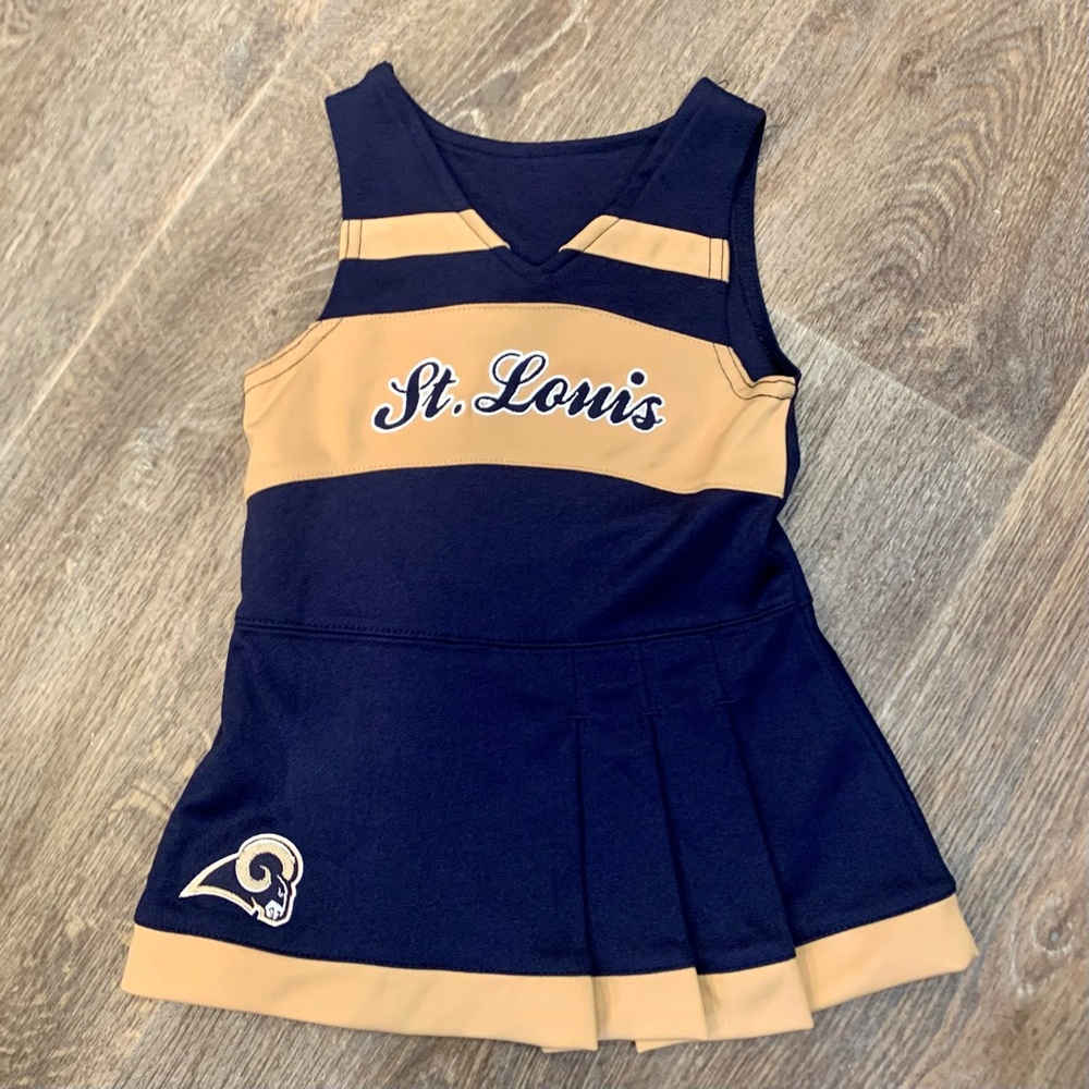📣 St. Louis Rams Cheerleading Dress Costume Cheerleader Fan Apparel 💙